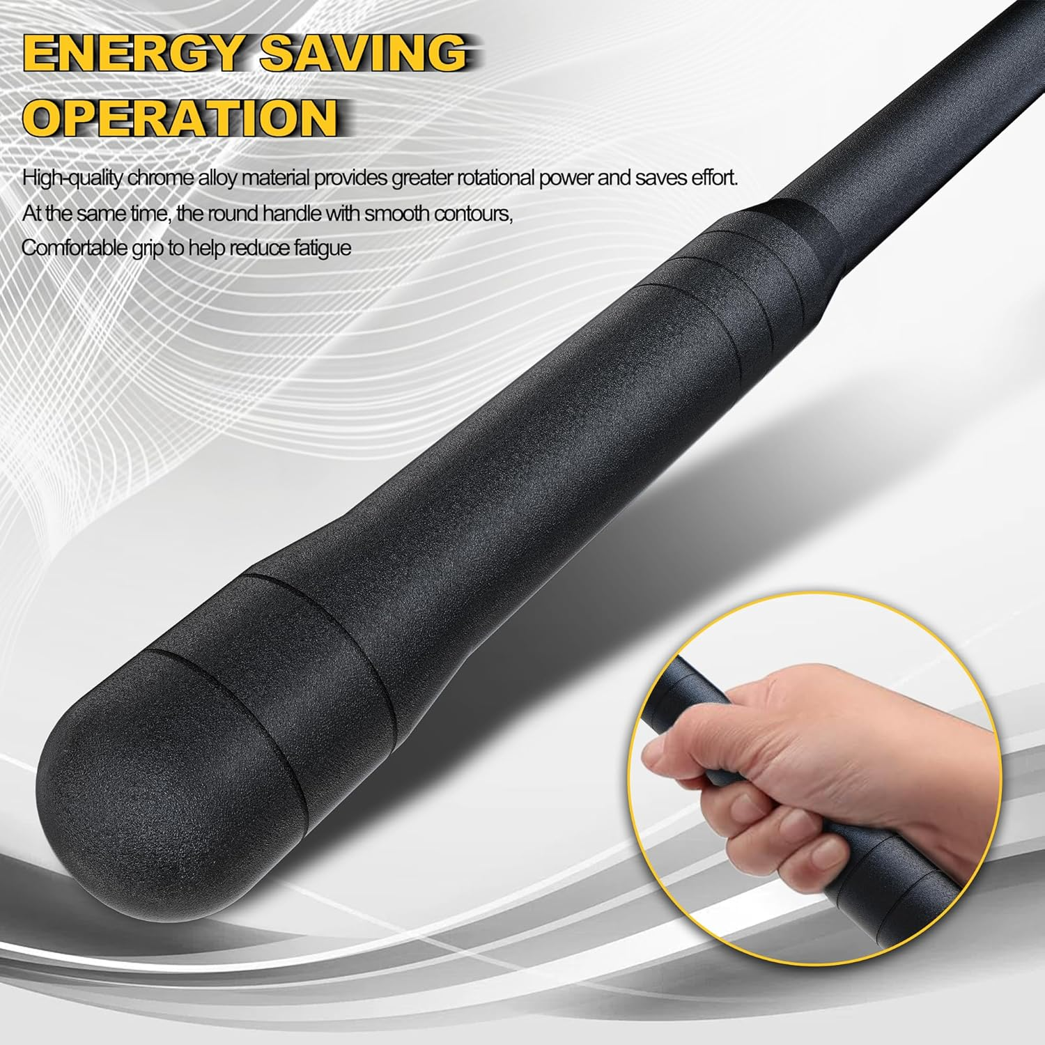 3/8" Drive 445 Mm Breaker Bar, Heavy Duty Head, Premium Chromium-Molybdenum Steel, Loosen Frozen, Rusted, Damaged Bolts and Nuts image number 3