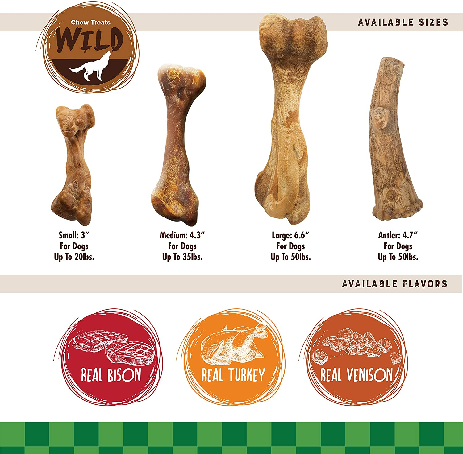 Nylabone Natural Healthy Edibles Wild Puppy Chew Treats with Real Turkey (Pack of 4)