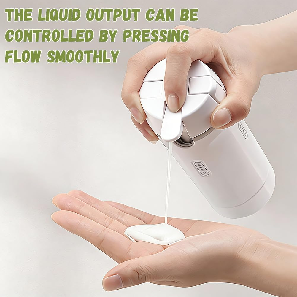 4 in 1 Travel Dispenser Bottle, Mini Shampoo Dispenser Portable Travel Bottle Set, Leak Proof Travel Size Containers, for Flights Gym Bag Weekends Away (Green) - Green image number 5