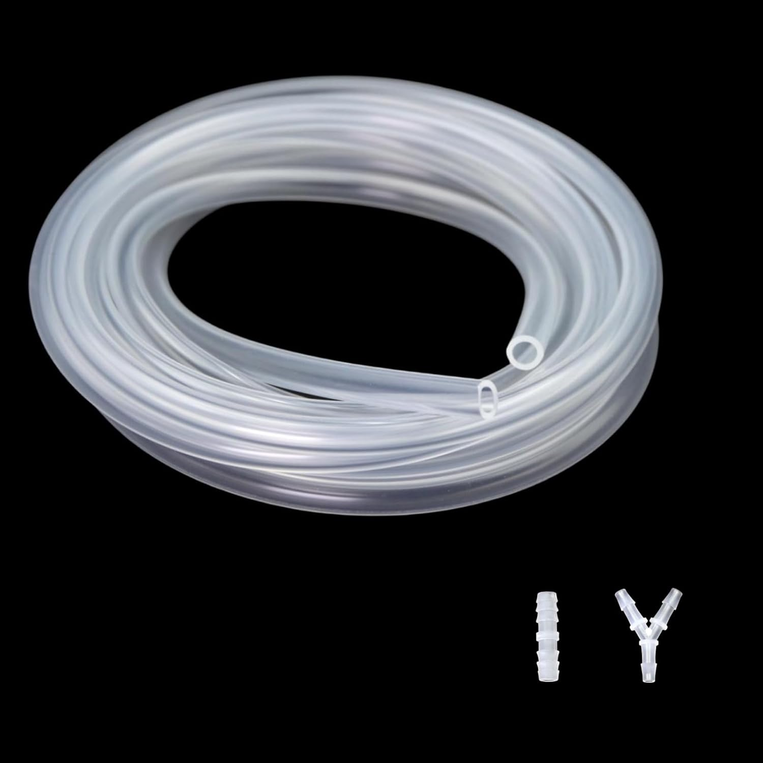 3.65M(12Ft) 6Mm ID X 10Mm OD(1/4" ID X 3/8" OD) Food Grade Silicone Tubing, Home Brewing,Homebrew Kit Wine Making, Aquarium Air Hose, High/Low Temp Resistant, Transparent,Bpa-Free image number 3