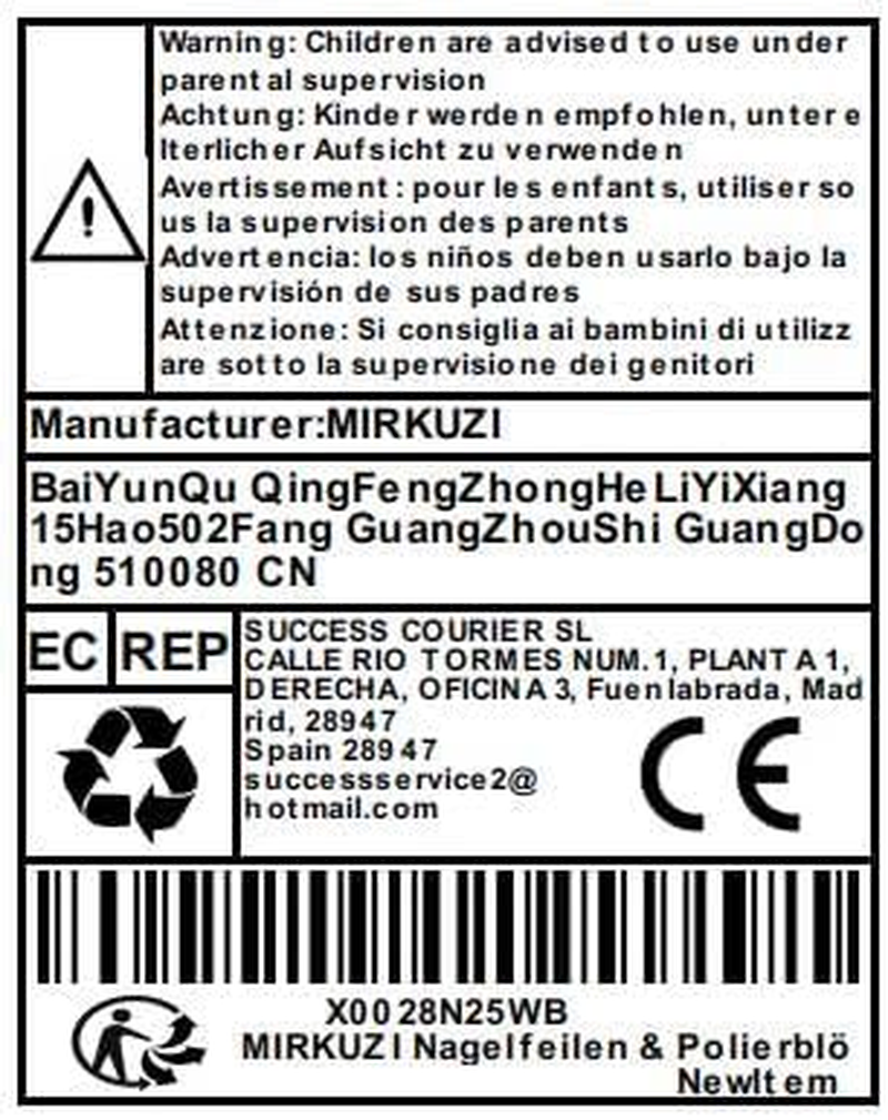 MIRKUZI Nail Files & Polishing Blocks 2 Piece Ceramic Nail Drill Bit Set, Electric Nail Clipper Drill Set, Ceramic Nail Drill Attachment, Corn Shape Ceramic Drill Bit (Blue Red)