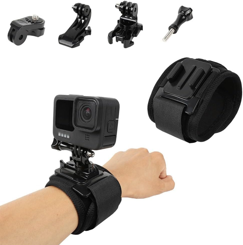 Wrist Strap Mount Compatible with Gopro Hero 13 12 11 10 Max 9 8 7 6 5 Session, Insta360 and Most Action Camera