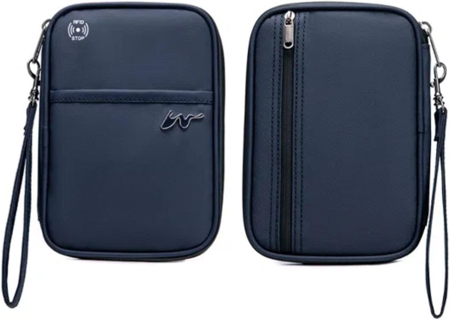 P-H1 Travel Family Passport Holder RFID Blocking Passport Waterproof Wallets for Men Women Travel Document Organizer, Lightweight Portable Passport Cover with Zipper Pocket (Wine Red) image number 5