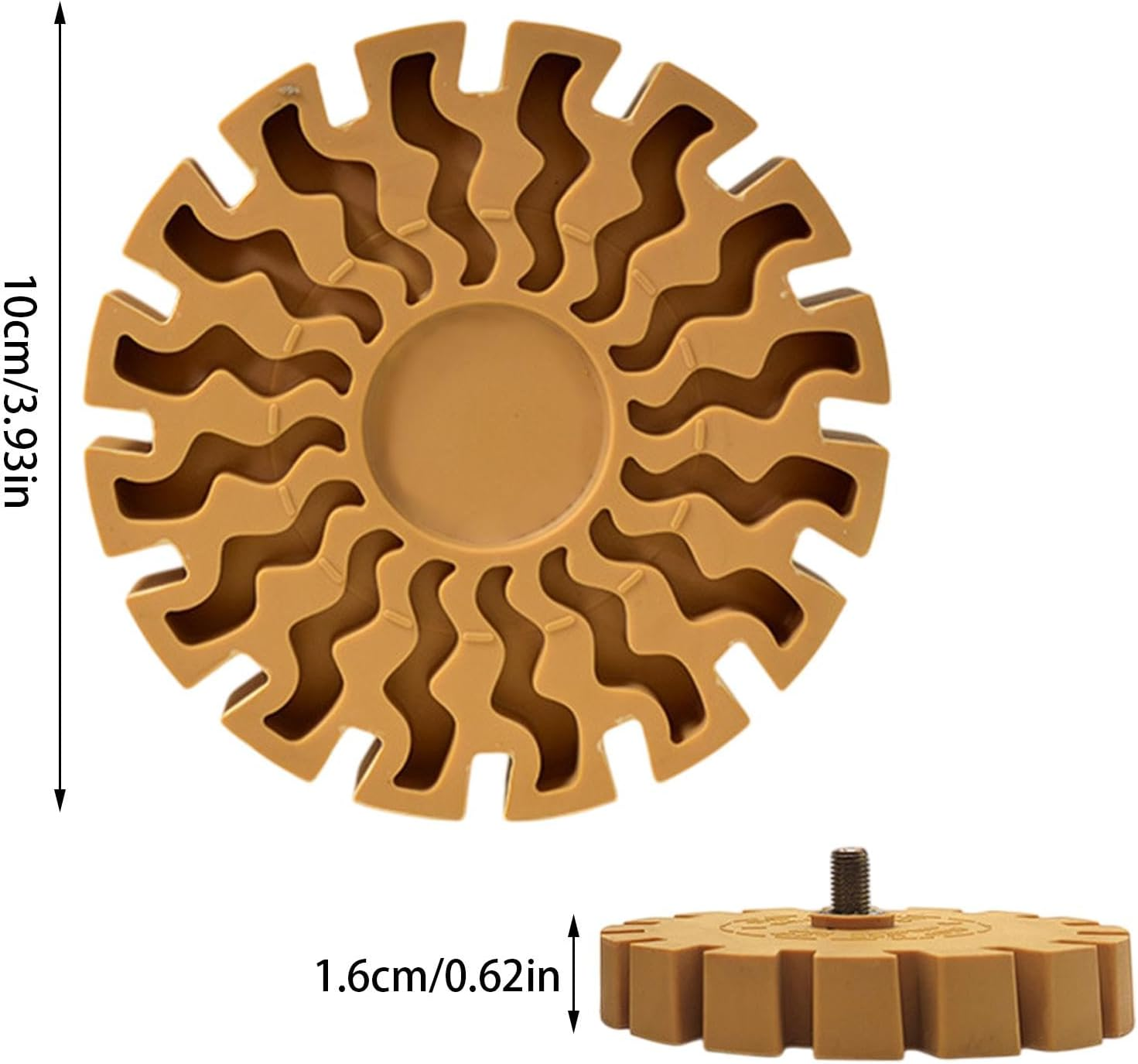 Generico Rubber Wheel for Decals, Wheel for Removing Adhesive | Rubber Drill Rubber for Car | Precise and Efficient Adhesive Wheel Remover for Boats And