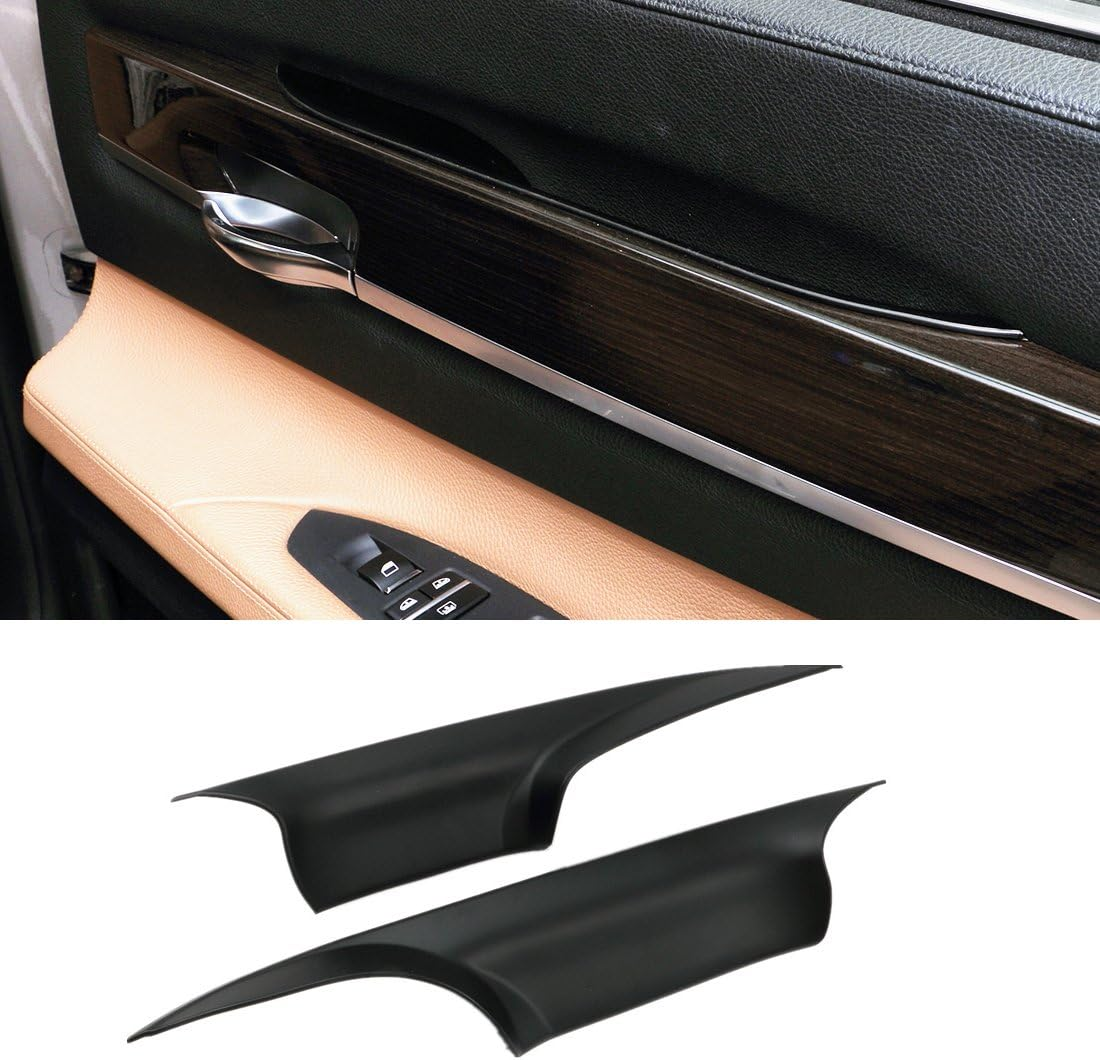 For BMW 7 Series Door Pull Handle Coversjaronx Left Front and Right Front Door Handle Carrier Trim Cover Kit (Fits:Bmw 7 Series F01/F02 2008-2014) image number 4