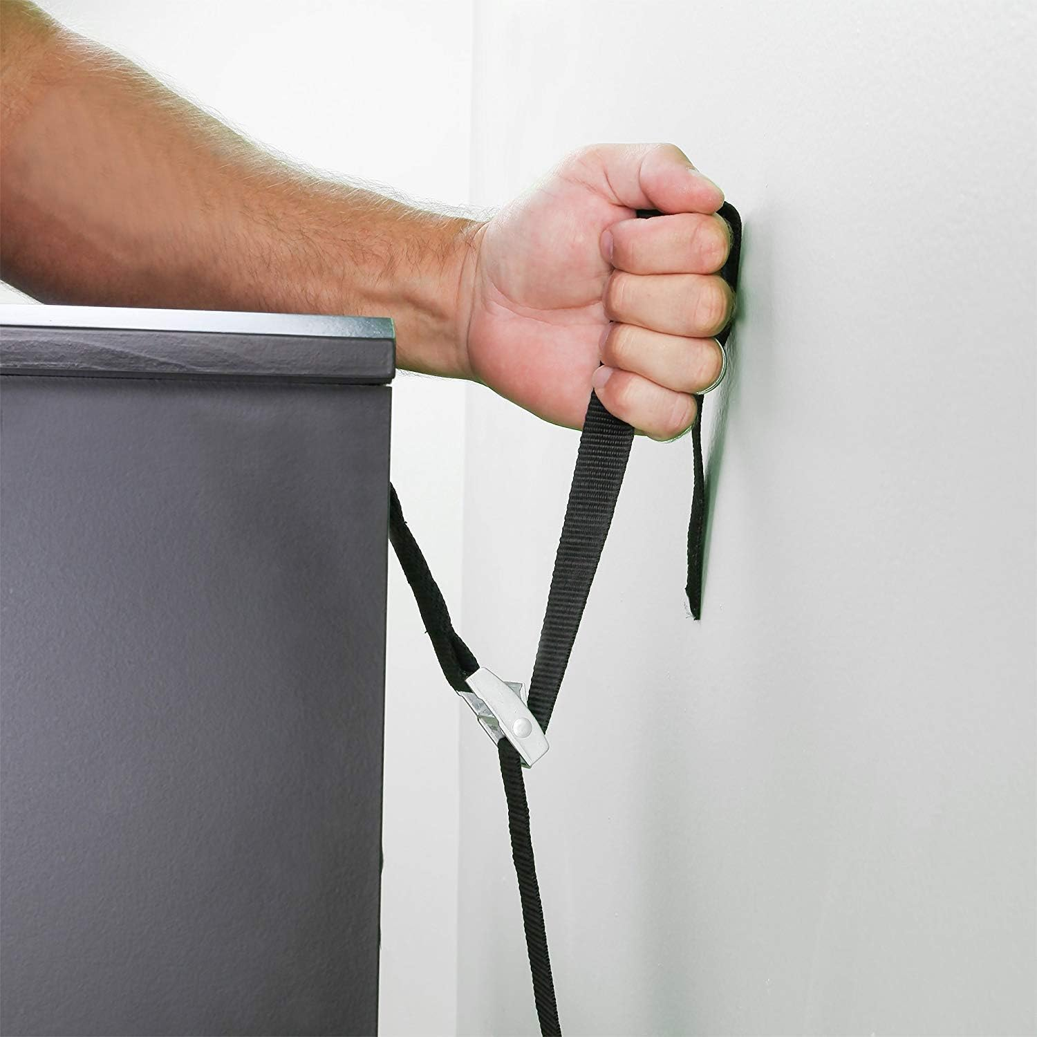 2 Pack TV and Furniture anti Tip Straps, Adjustable Metal Heavy Duty TV Safety Straps for Baby Proofing TV Screen Dresser Bookcase Cabinets image number 2