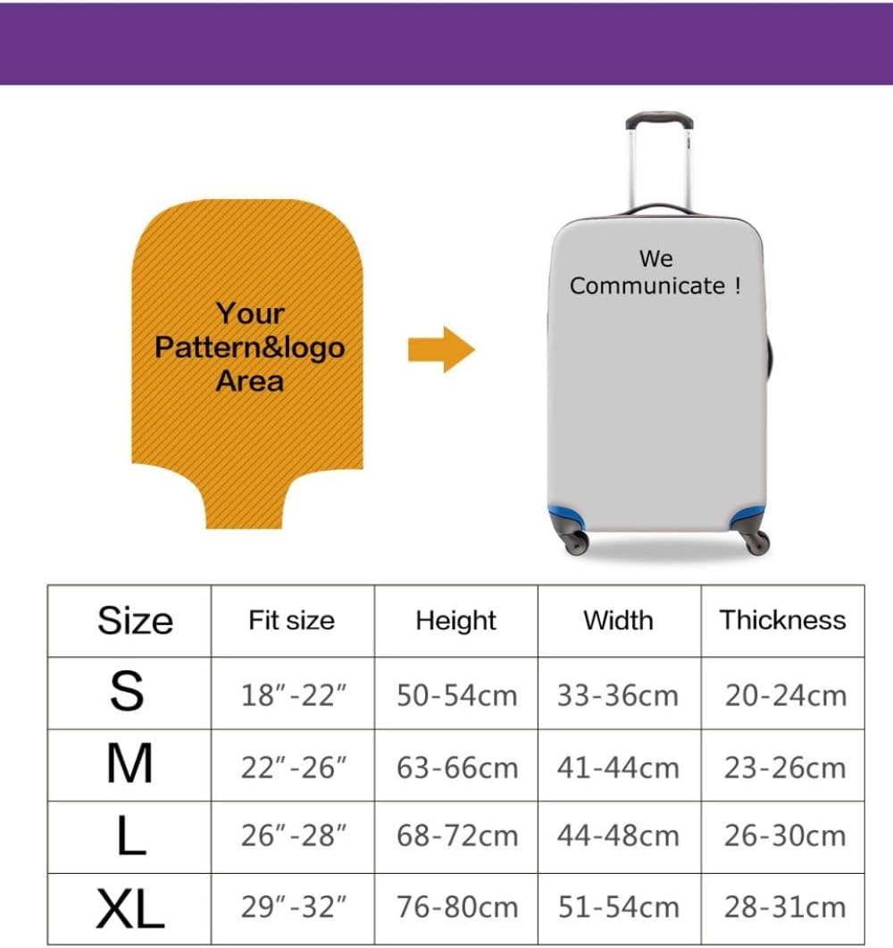 Customize Your Image / Name / Logo Luggage Cover Travel Accessories Funny Realistic Scary Real Spiders Ugly Animals Custom Pets - Trunk Case Apply to 18-32 Inch Suitcase Elastic Protective Covers image number 4