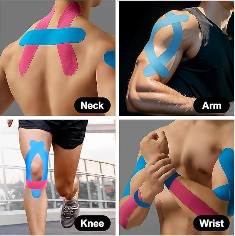 Elastic Kinesiology Tape,Waterproof, Latex-Free Athletic Sports Tape,Ideal for Trainers, Physical Therapy, and Sports Recovery(3Pcs) image number 6