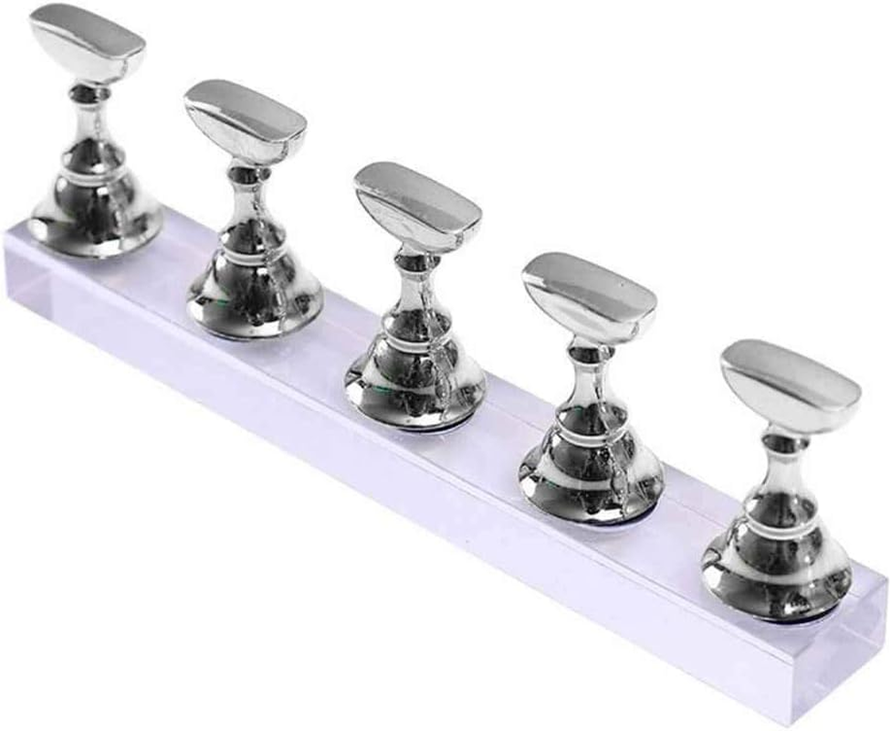 Nail Art Practice Display Stand Chess Board Magnetic Tips Training Holder Salon DIY Manicure Acrylic Base Creative and Exquisite Workmanship Useful image number 1