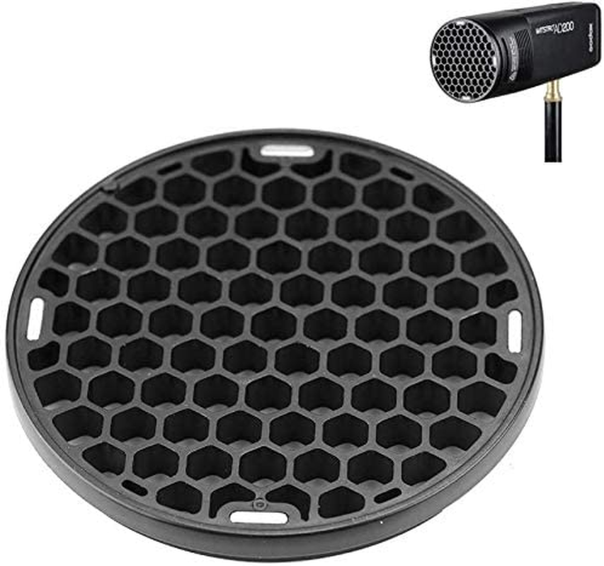 Godox AK-R1 Barn Door, Snoot, Color Filter, Reflector, Honeycomb, Diffuser Ball Kit for AD200, V1, H200R round Flash Head (AK-R1) image number 3