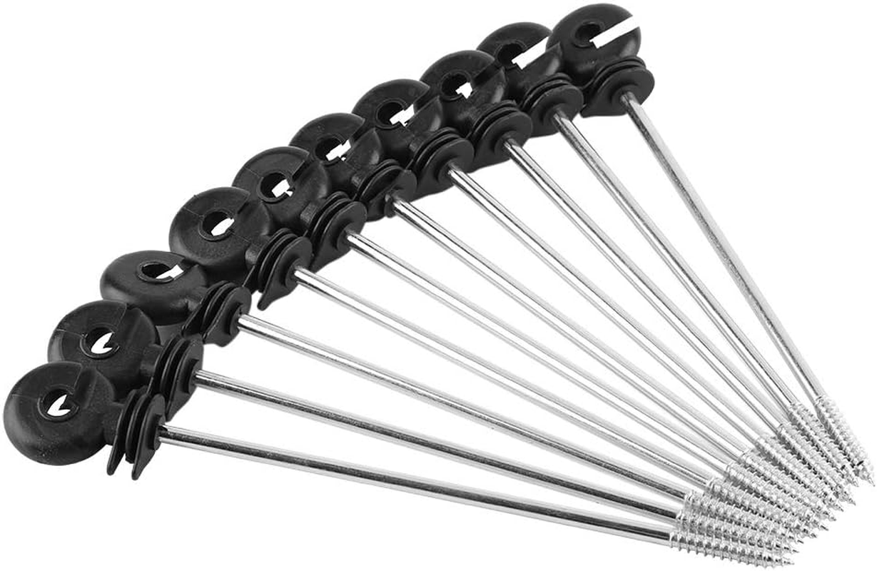 100Pcs Plastic Insulators Electric Fence Long Distance Threaded Insulators Suitable for Wooden Posts image number 1