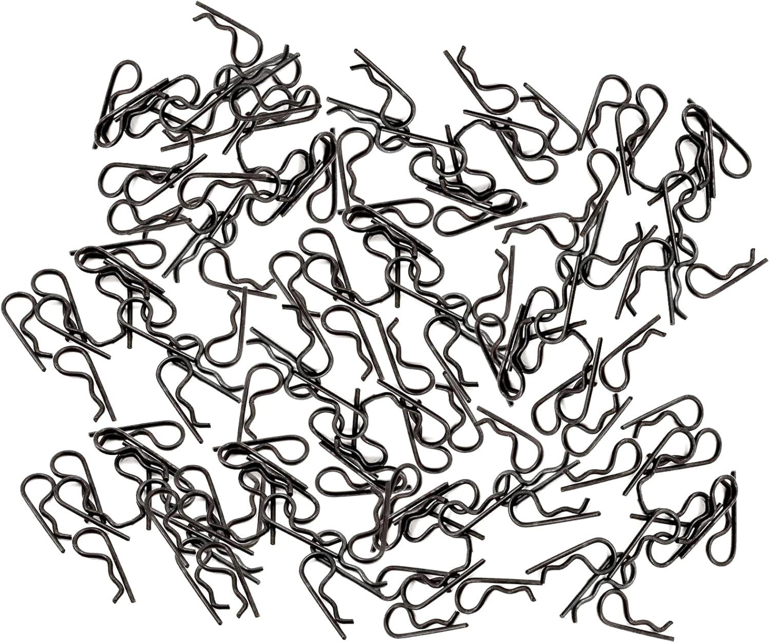 100PCS Black Universal RC Car Body Shell Pin R-Type Clips Compatible with 1/8 1/10 1/16 Scale Redcat HPI Himoto HSP Exceedrc Car Truck Buggy (For 1/10) image number 4