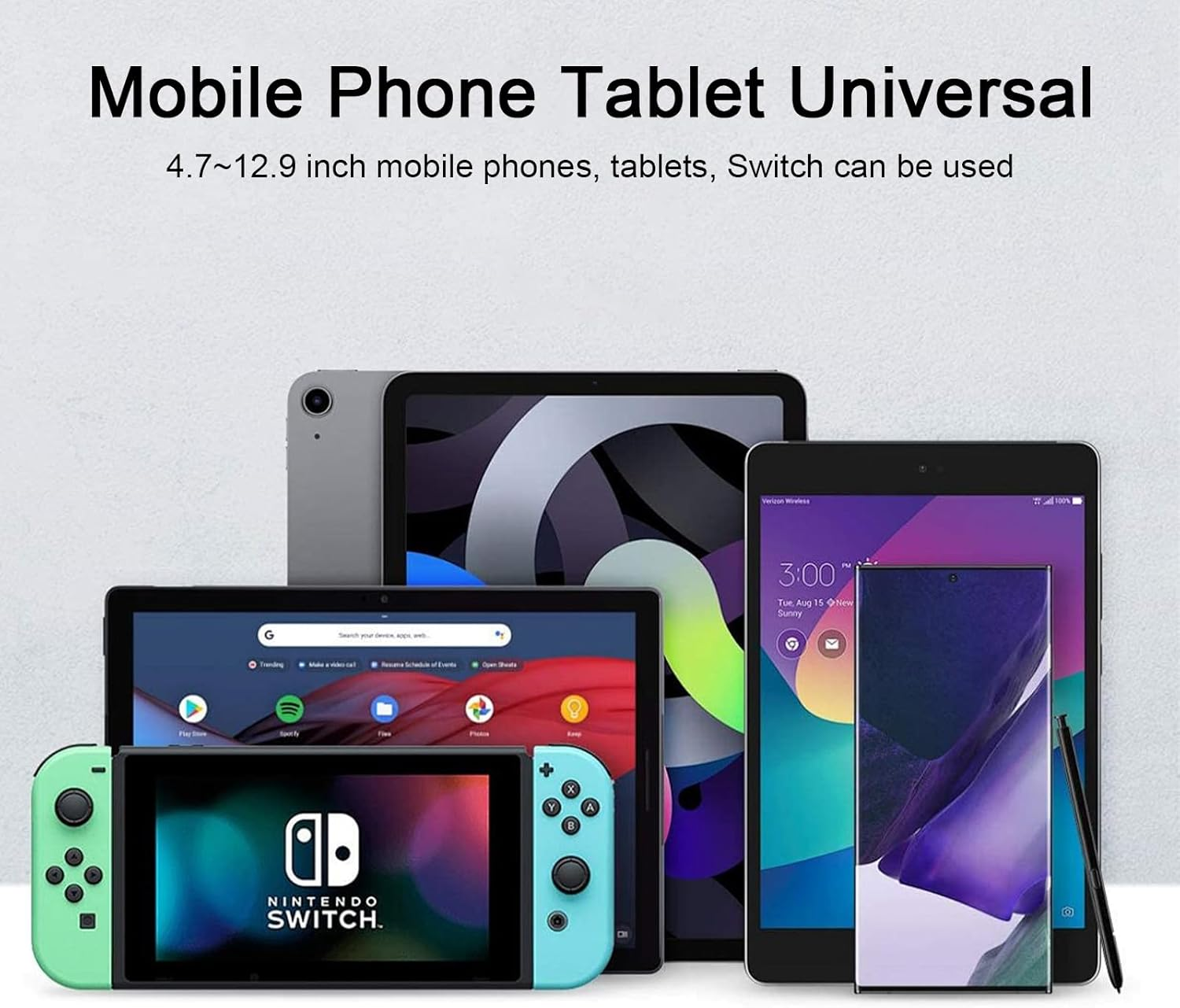 Car Headrest Tablet Holder, Car Backseat Tablet Mount, Adjustable Tablet Car Mount for Back Seat, 3 in 1 Extension Arm, Road Trip Essentials for 4.7-12.9" Tablet, Switch, Phone, Ipad image number 2