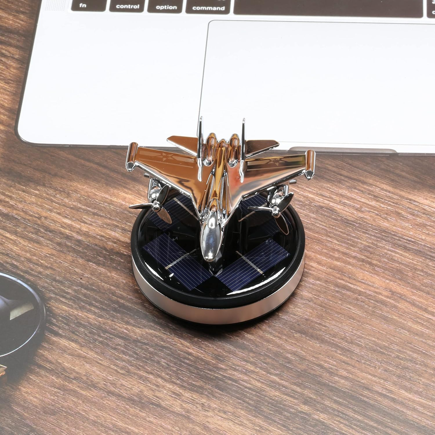 Magictech Solar Car Aromatherapy Diffuser Car Air Fresheners Essential Oil Diffuser Small Aromatherapy for Car Office Home Fighter Model CX02