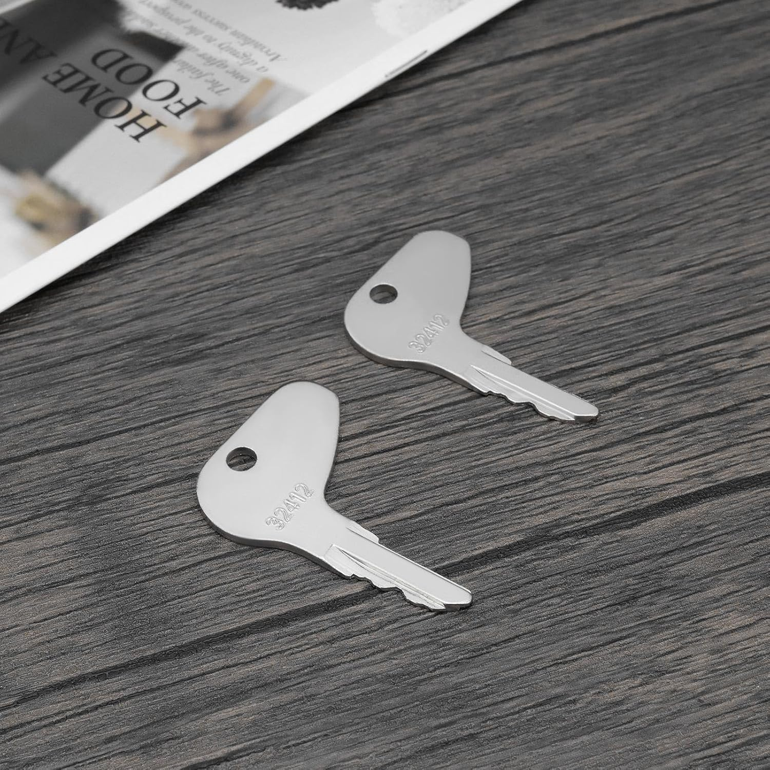 SG Store 5Pcs Tractor Ignition Switch Key 32412 H32412 35260-31852 Compatible with Kubota L G M Series Compatible with Mahindra Mitsubishi image number 5