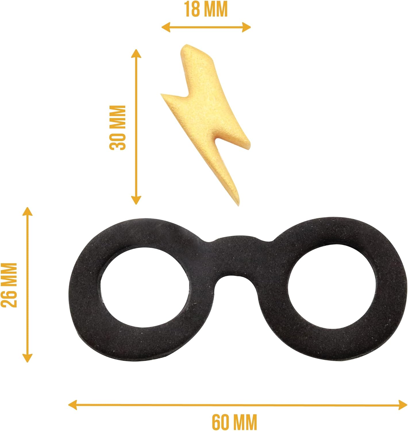 PME Harry Potter Fondant & Cookie Cutter, Set of 2, Harry'S Glasses & Scar, Small image number 1
