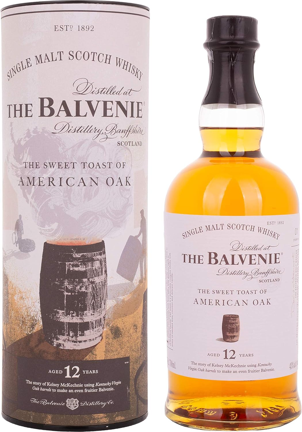 The Balvenie the Sweet Toast of American Oak 12 Year Old Single Malt Scotch Whisky 700 Ml