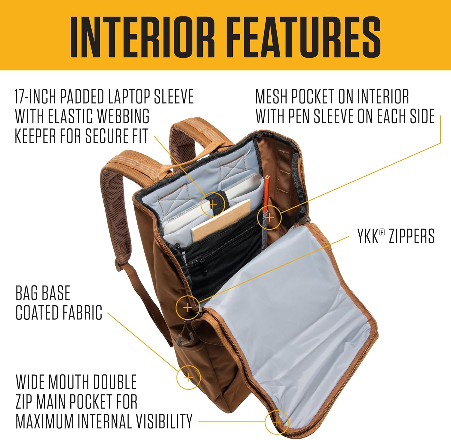 Carhartt 21L Top-Load Backpack - Black image number 7