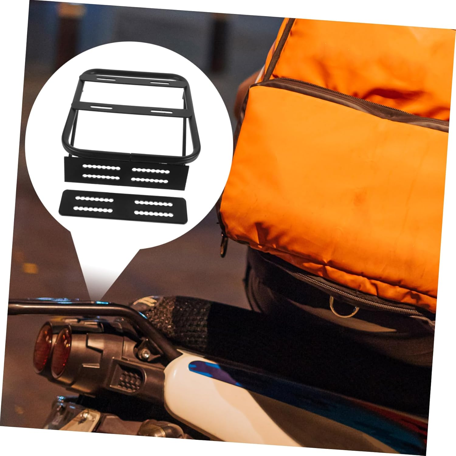 BESPORTBLE Motorbike Tail Holder Aluminum Alloy Electric Car Trunk Bracket Luggage Rack image number 5