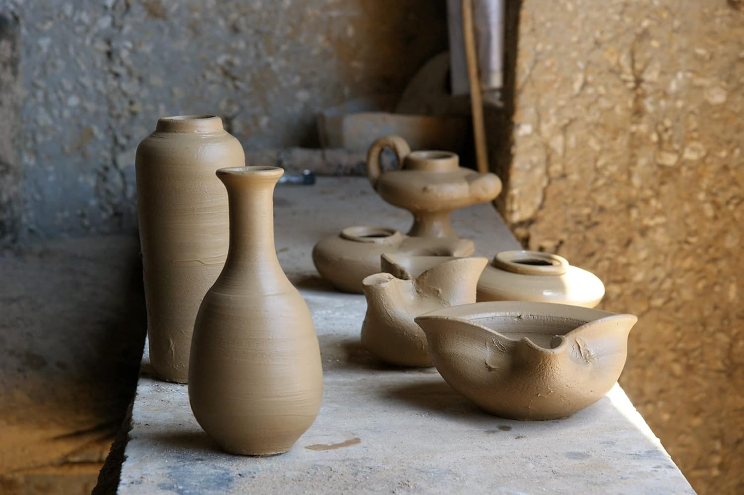 Herodian - Classic with Handle - Replica Ancient Clay Oil LAMP in Gift Bag & Certificate of Authenticity Hanukkah-Judaica/Christian Gift image number 2