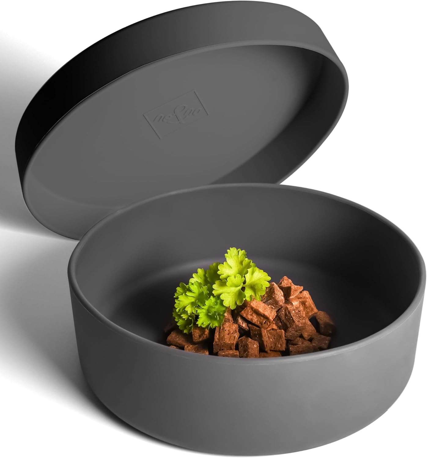 Ne&No&reg; Silicone Dog Bowl 1200 Ml with Lid for Small and Medium Dogs | Airtight Sealed in the Fridge | Feeding Bowl Dog Non-Slip | Feeding Bowl Dog Set