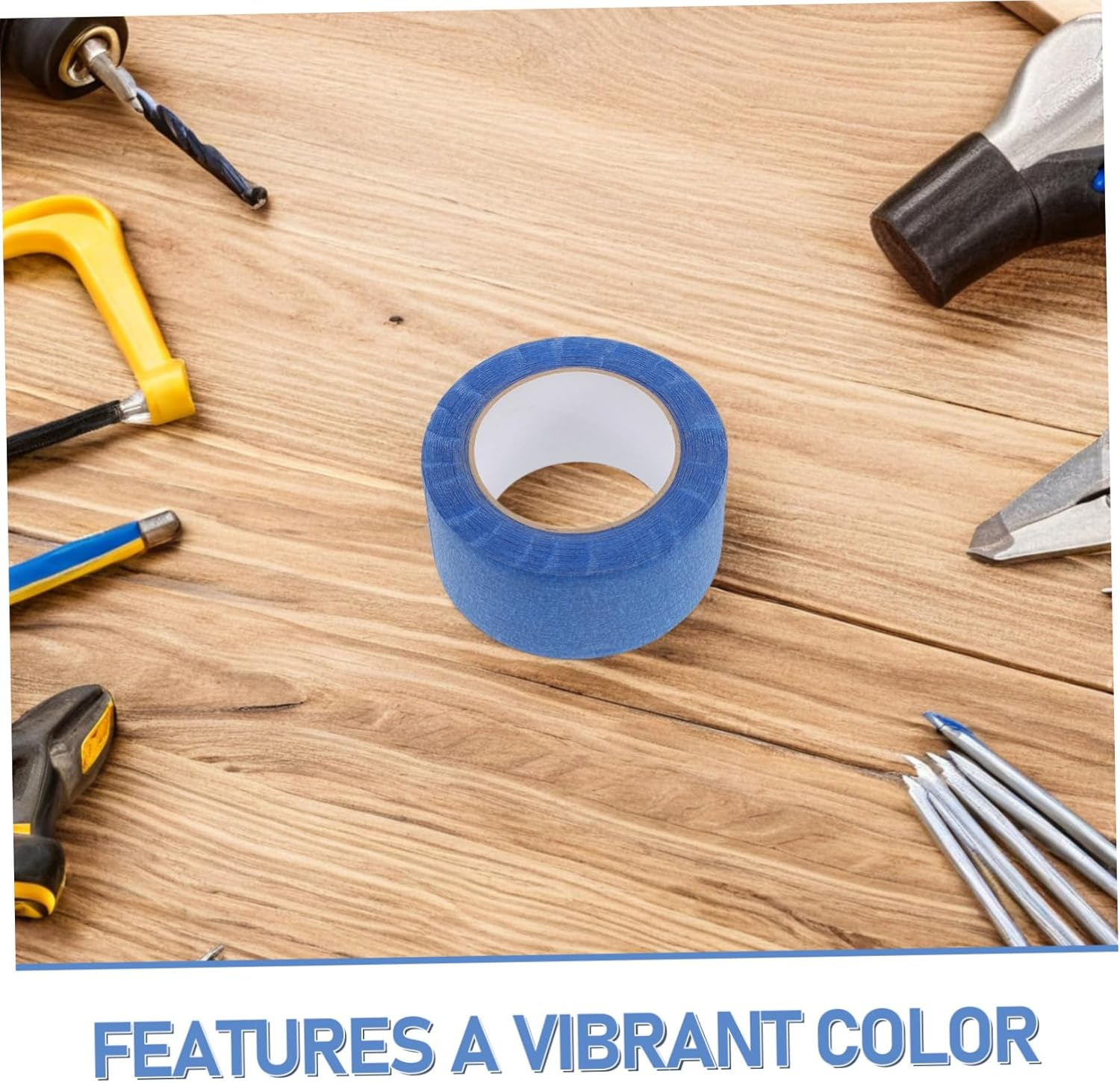 Didiseaon 1Roll High Adhesion Automotive Masking Tape Paint for Car Spraying Clean Removal No Residue Multi- Use for Crafts and Detailing image number 6