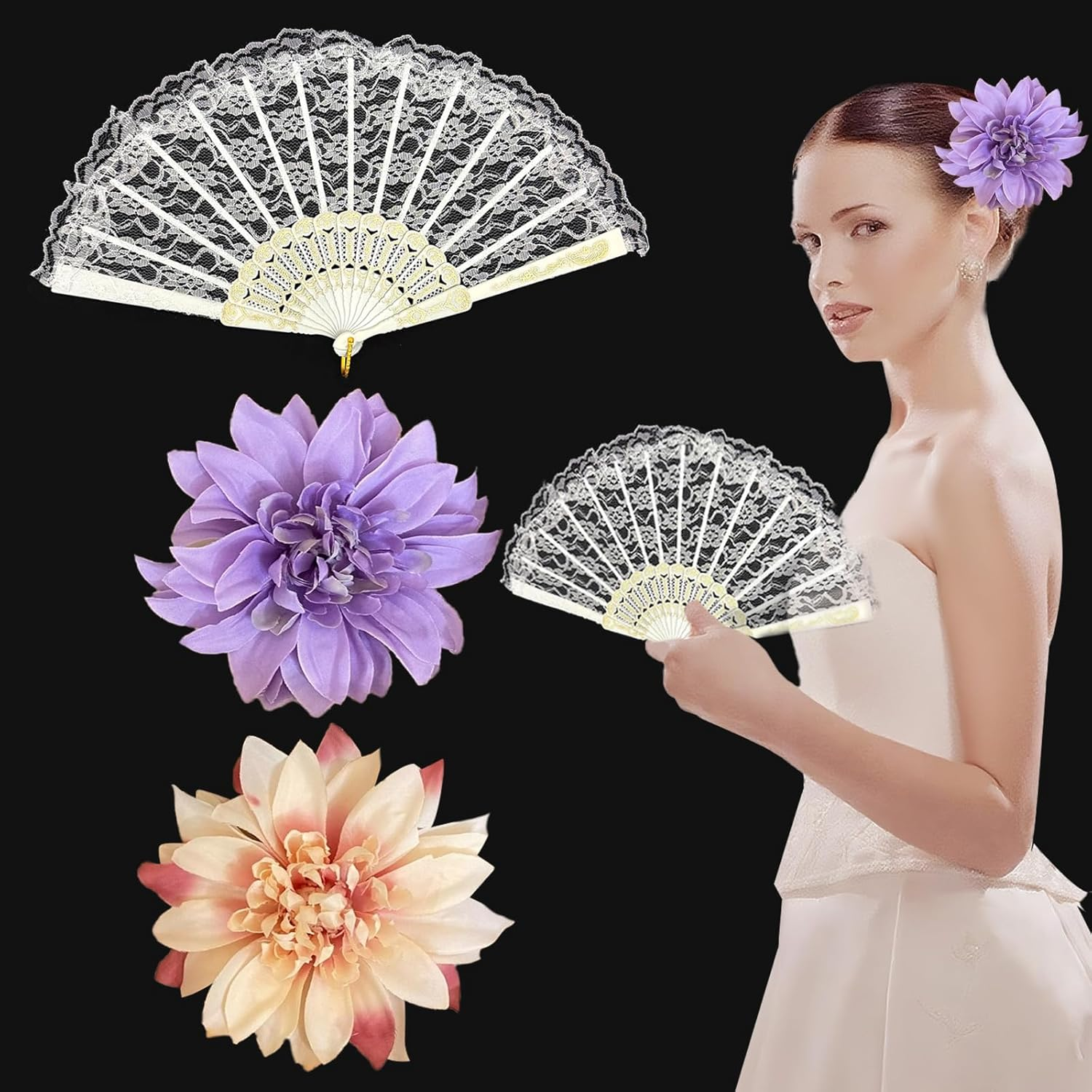 BSITSSS Hair Clip and Fan Set image number 6