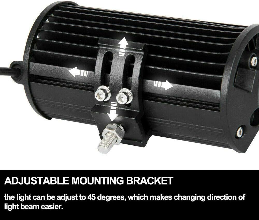 2X 7Inch CREE LED Work Light Bar Spot Flood Work Driving Lights Offroad 4WD image number 5