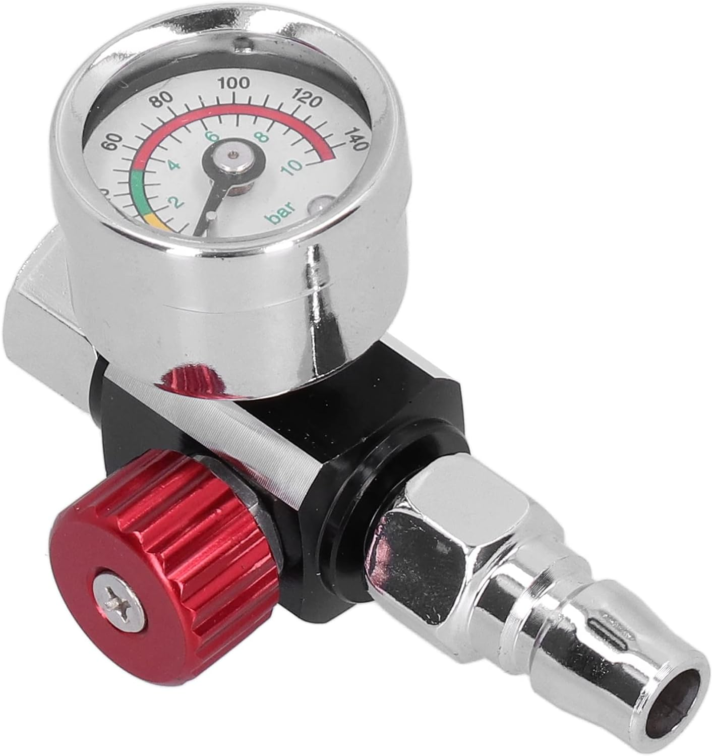 Paint Gun Air Adjusting Regulator, G1/4In Thread Spray Paint Gun Air Pressure Regulator Regulating Adjusting Valve Sprayer,For Pneumatic Spray, Pressure image number 5