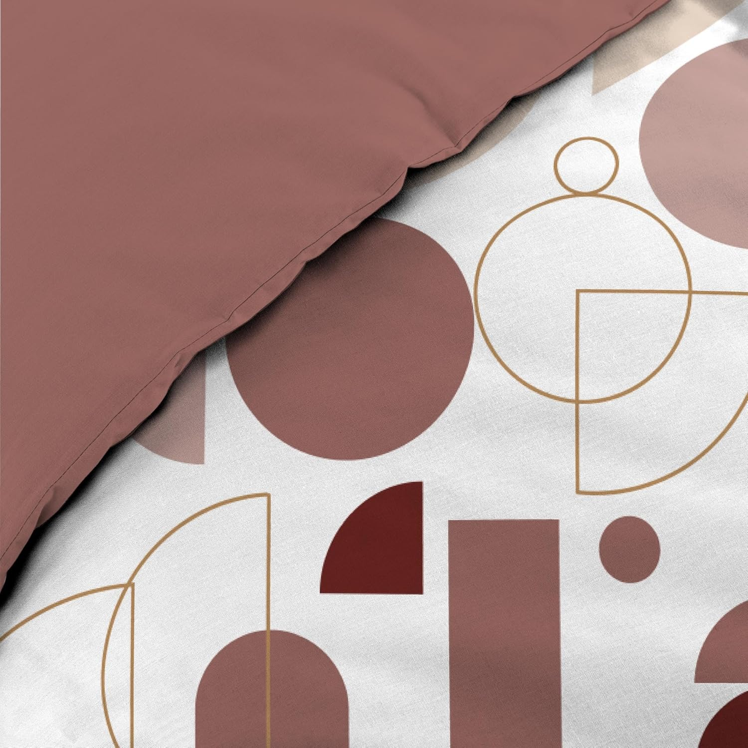 Douceur D'Int&eacute;rieur, 3 Piece Bedding Set (260 X 240 Cm) Chilipop Pink 100% Cotton