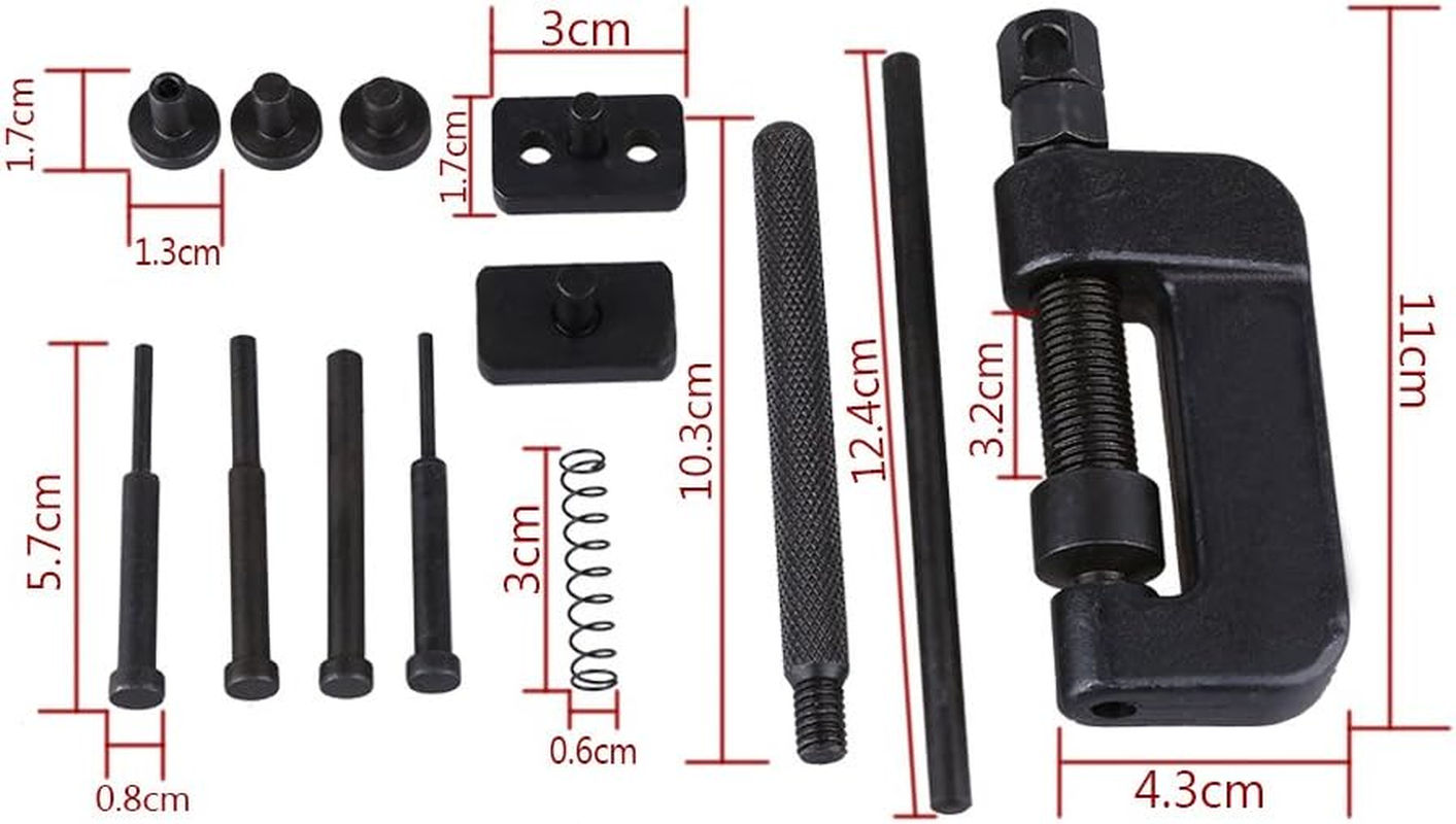 Riveting Cutter, Heavy Duty Chain Detacher Breaker Cutter Chainbreaker Rivet Cutter Tool, Drive Chain Breaker Rivet Cutter for Motorcycle Bike image number 6