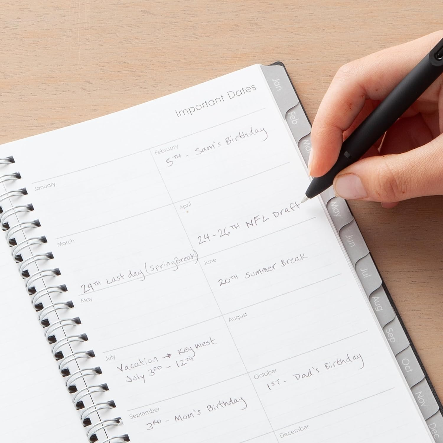 Blue Sky 2025 Weekly and Monthly Planner Calendar, Includes January 2025 - December 2025, 5" X 8", Flexible Cover, Laminated Tabs, Wirebound, Enterprise image number 2