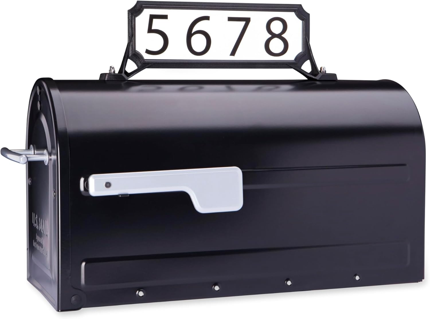 Architectural Mailboxes 3460B Manhattan Address Plaque, Small, Black image number 2