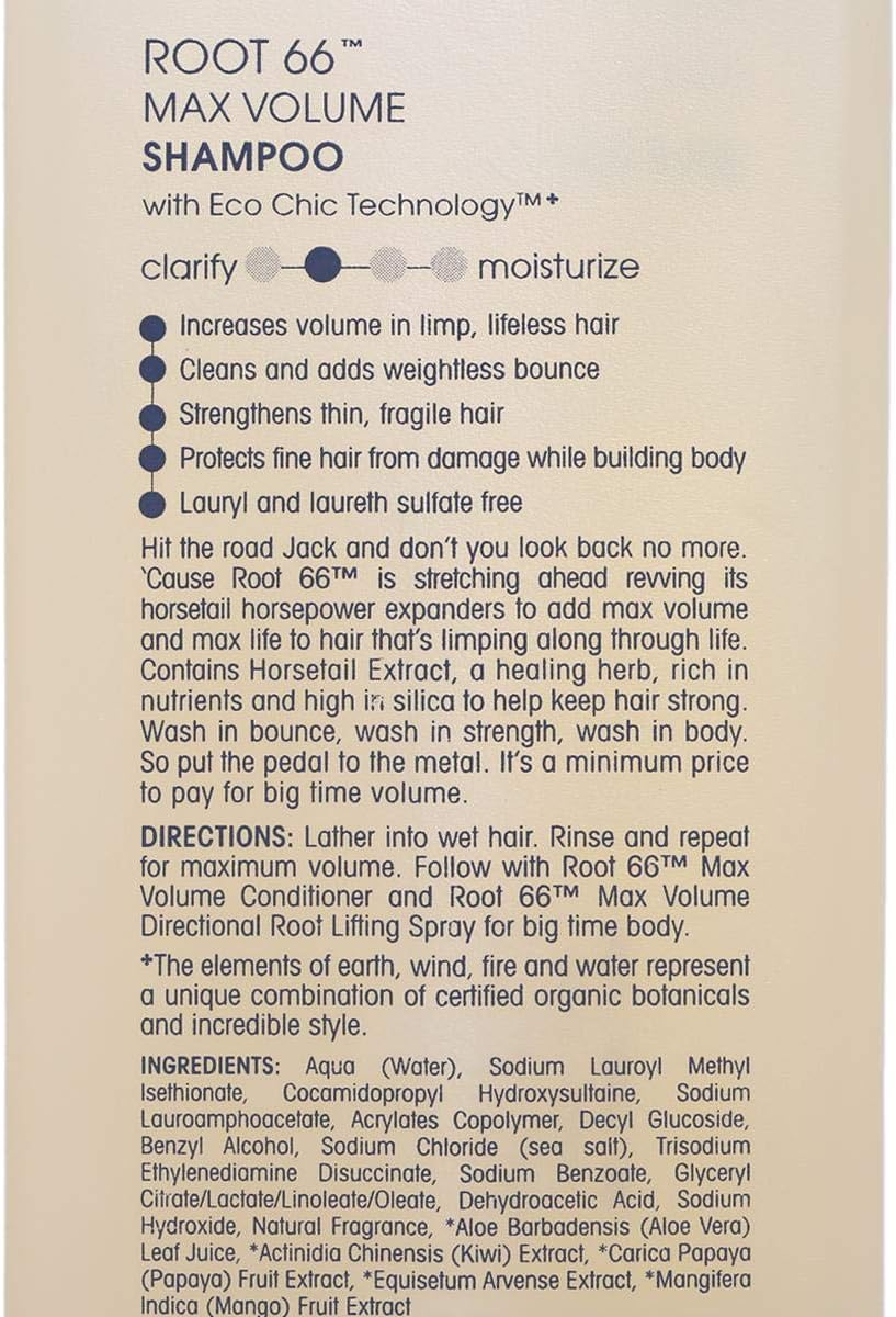 GIOVANNI Root 66 Max Volume Shampoo, 250Ml