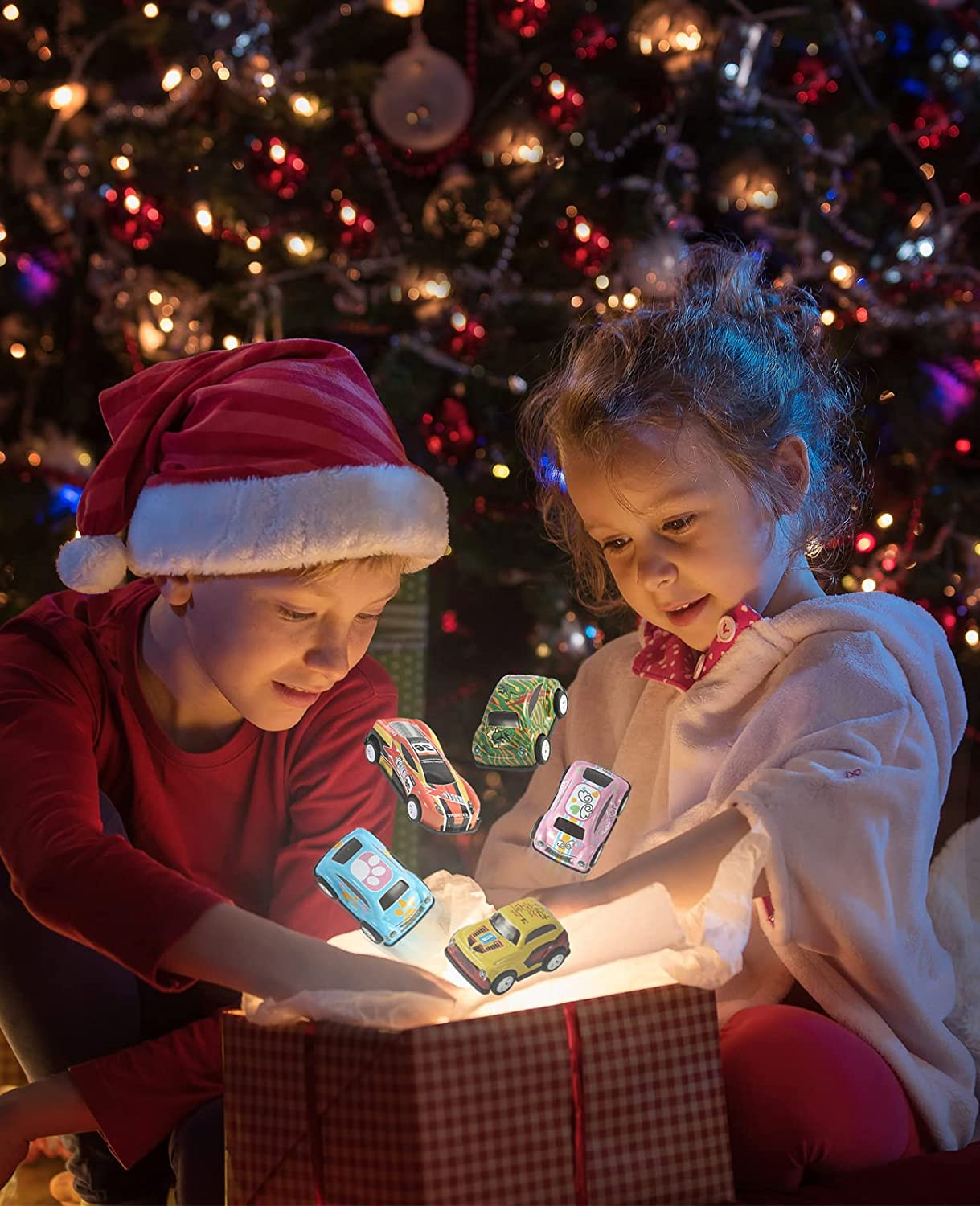 36 Pack Pull Back Cars, Friction Mini Toy Cars Fun Bulk Race Car Set for Kid Ages 3 4 5 6 Years Old, Boys and Girls Christmas Birthday Party Gifts, and Treasure Box Toys for Classroom