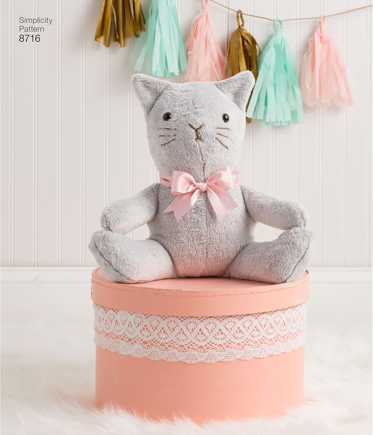 Simplicity S8716 Sewing Pattern Stuffed Animals, One Size image number 5