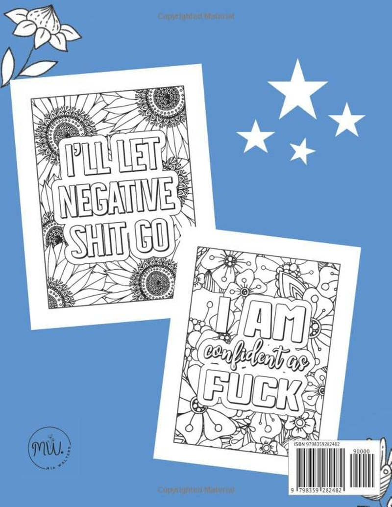 My Super Sweary Affirmations Coloring Book: a Positive and Motivational Swear Word Affirmations Coloring Book for Adults image number 1