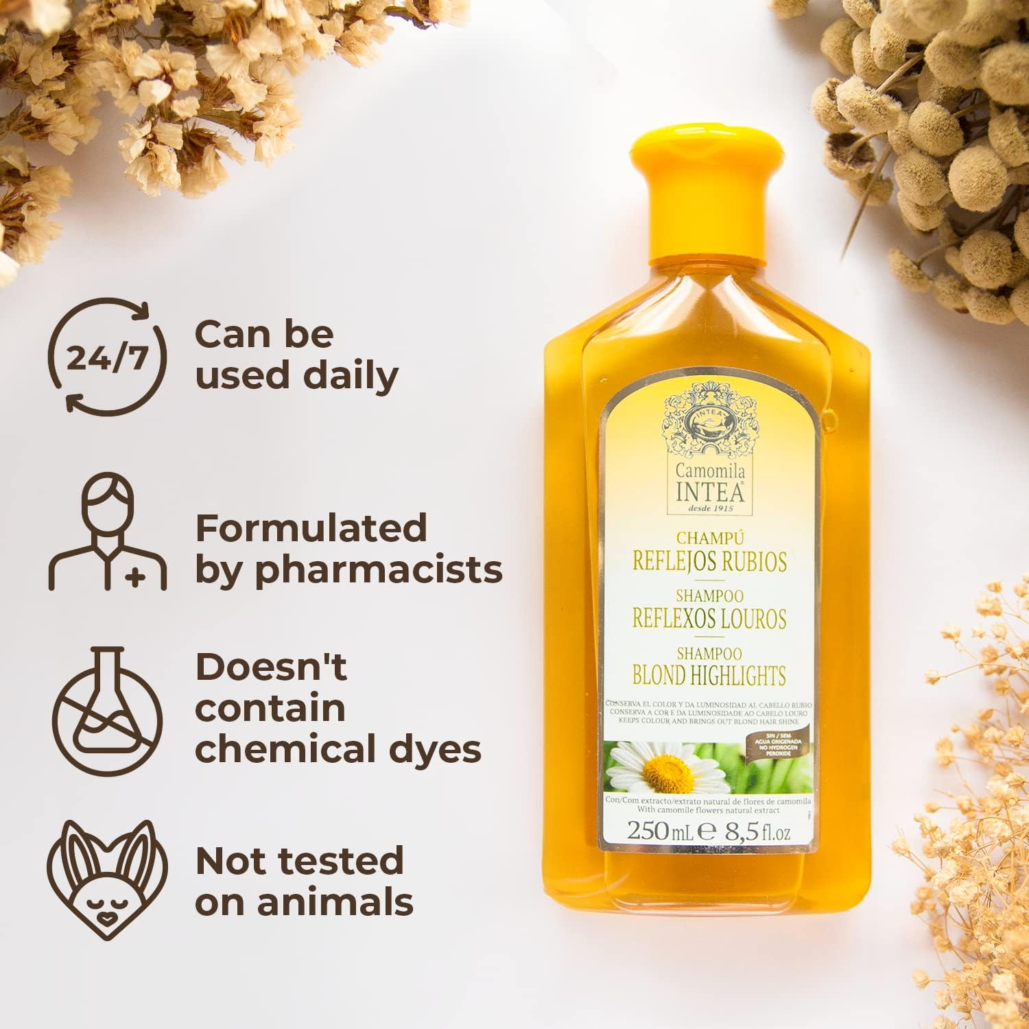 Intea Adult Blonde Reflex Shampoo 250Ml image number 3