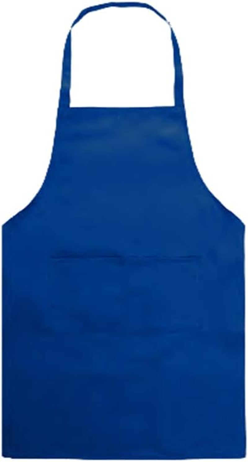 Bonnin Kids Plain Apron with Front Pocket for Drawing, Painting, Baking, Cooking Party Favors.