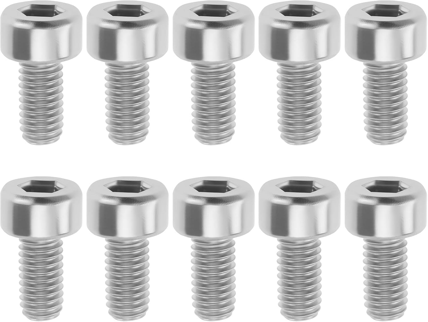 LT Easiyl 10Pcs M3X6Mm Guitar Tremolo Clamp Locking Nut Screws Compatible with Floyd Rose (Silver)