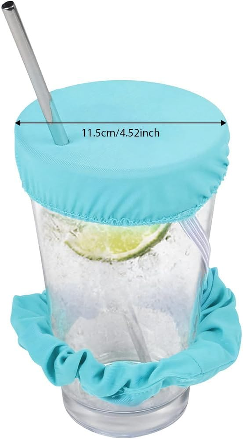 Drink Cover Scrunchie- the Reusable Drink Spiking Prevention Scrunchie (Black, One Size) image number 4