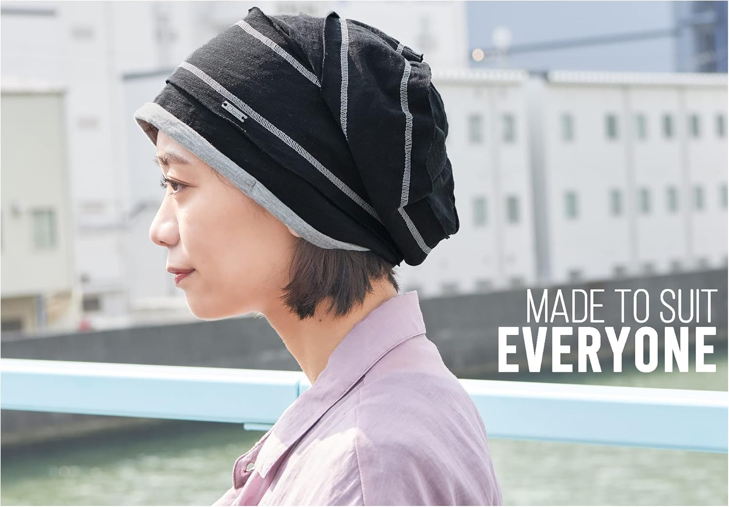 CHARM Slouchy Cotton Summer Beanie Hat - Mens Soft Lightweight Knit Womens Baggy Slouch - Dark Grey image number 5