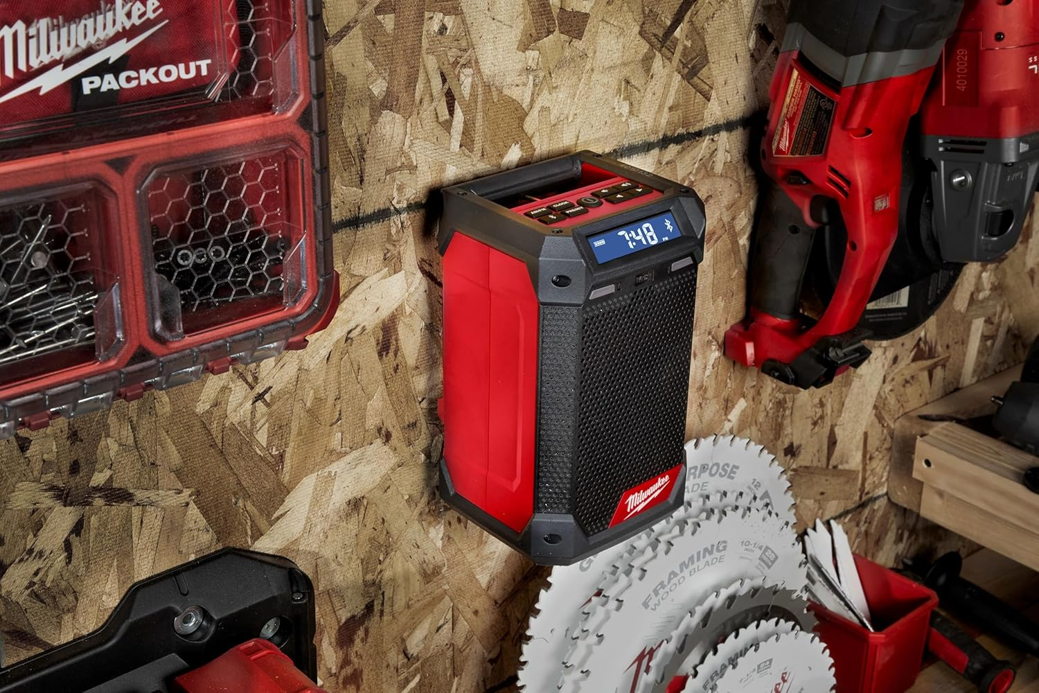 Milwaukee 2951-20 M12 Lithium-Ion Cordless Jobsite Radio/Bluetooth Speaker with Built-In Charger (Tool Only) image number 5