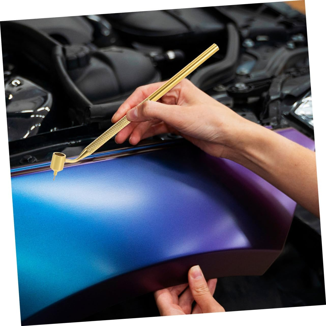 2Pcs Car Scratch Remover Paint Pens Slant Tip Design for Accurate Paint Application Auto Touch up Tool for Small Scratches Portable