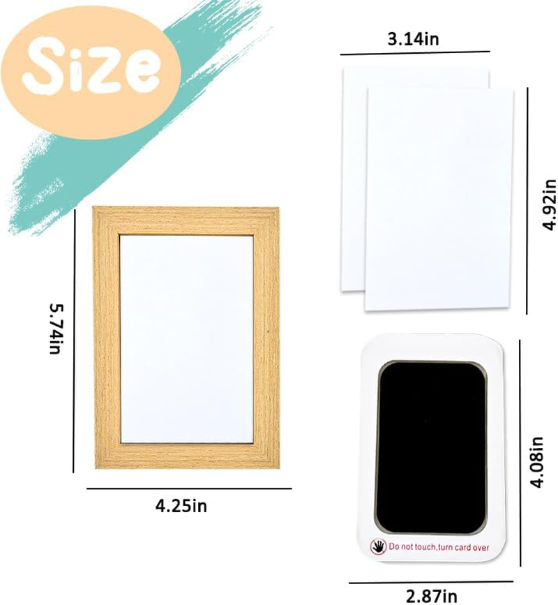 Cat Dog Pet Paw Print Photo Frames Hand and Footprint Picture Frame Newborn Foot Printing Commemorative Dog Gift DIY Pet Handprint Impression Hand Foot Prints for New Born Pets Decoration Supplies