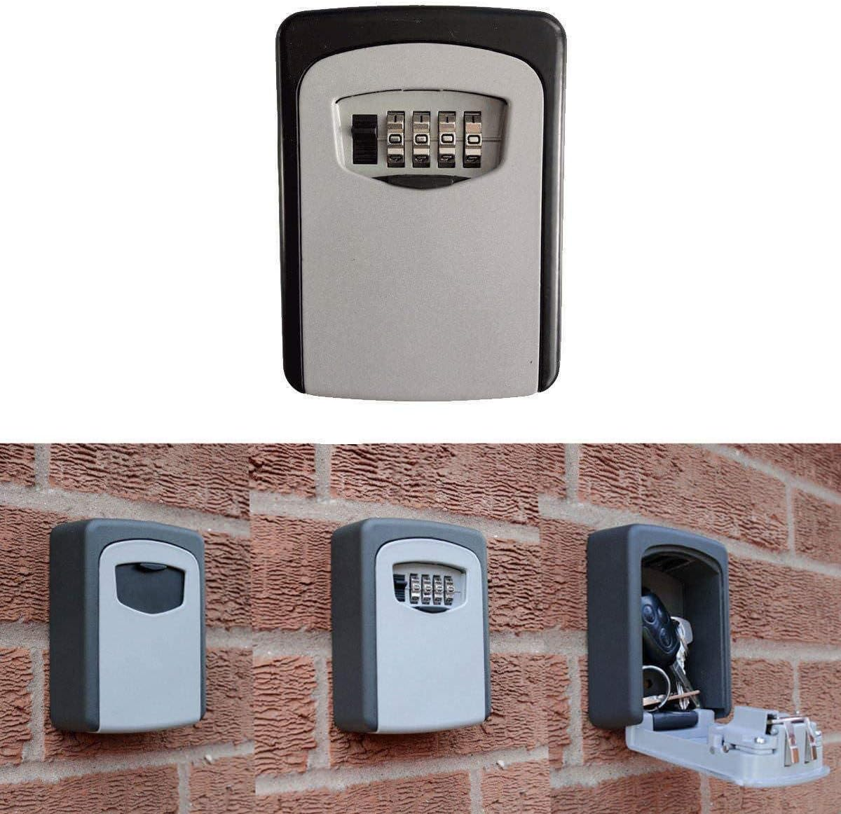 OZSTOCK Combination Lock Key Safe Storage Box Padlock Security Home Outdoor Secure Storage for House/Car Keys (1Pack, Model: 4)