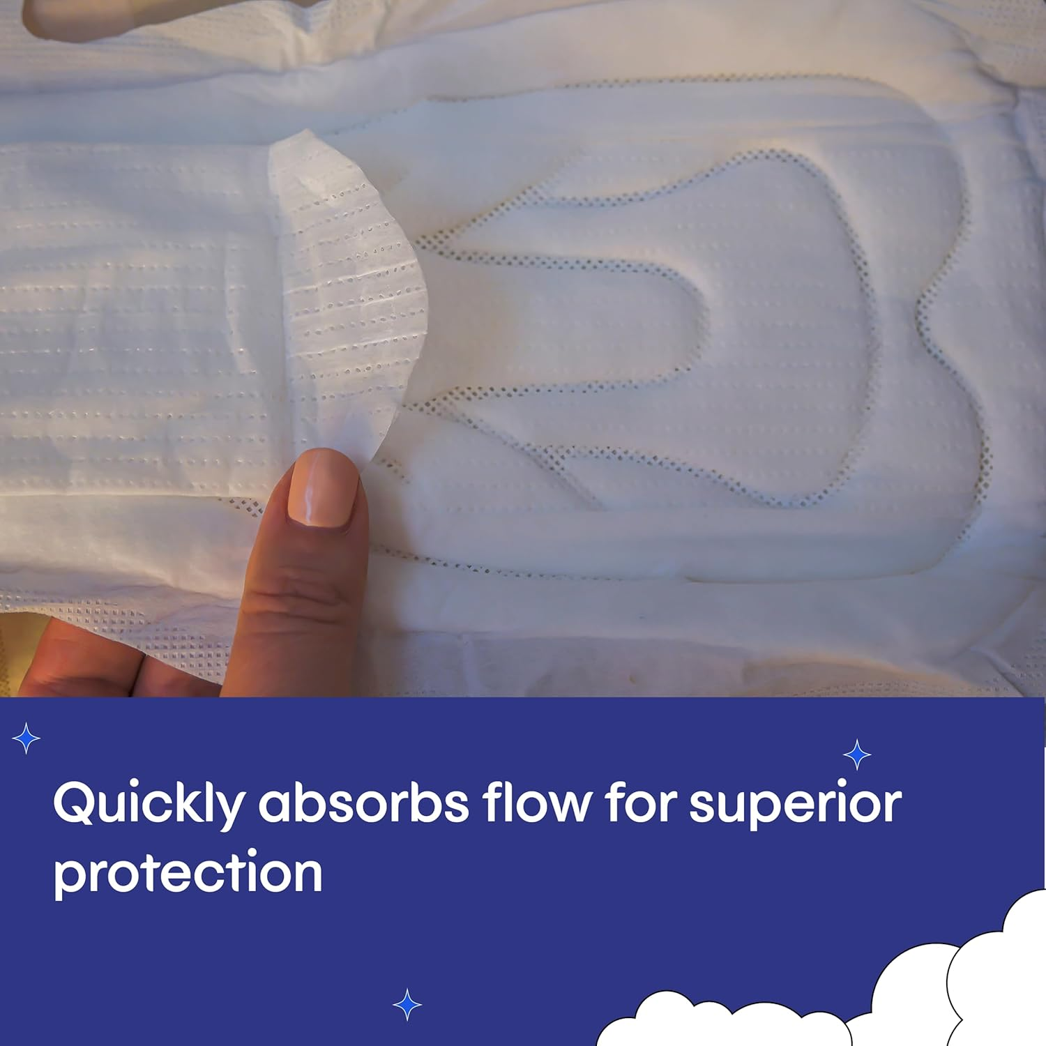 U by KOTEX Extra Overnight Ultimate Pads with Wings 24 Count (4 X 6 Pack) image number 6