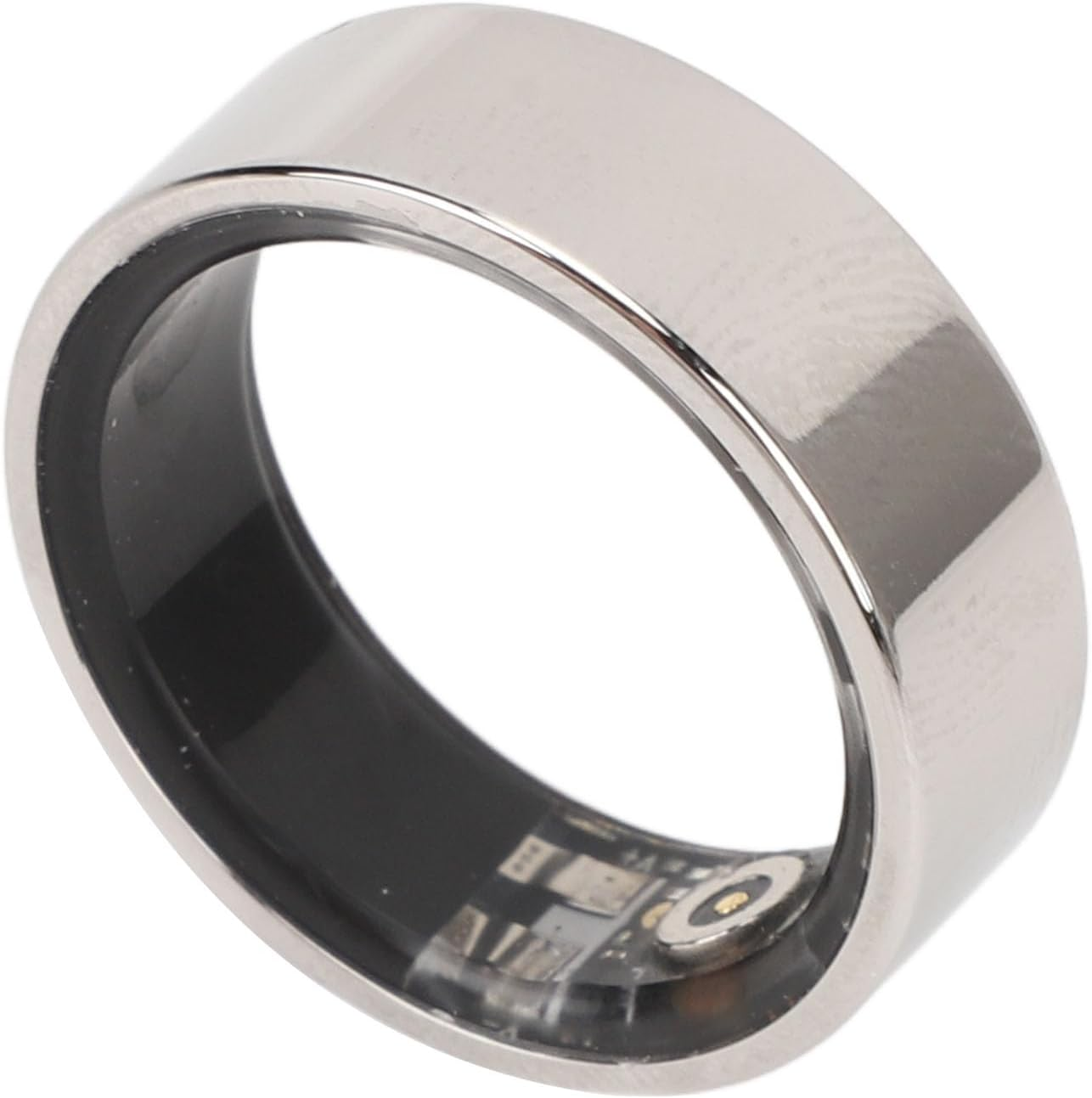 Smart Ring Health Tracker, Sports Multiple Sports Modes Rechargeable IP68 Waterproof Smart Ring with APP for Android and Ios (Silver #17) image number 5