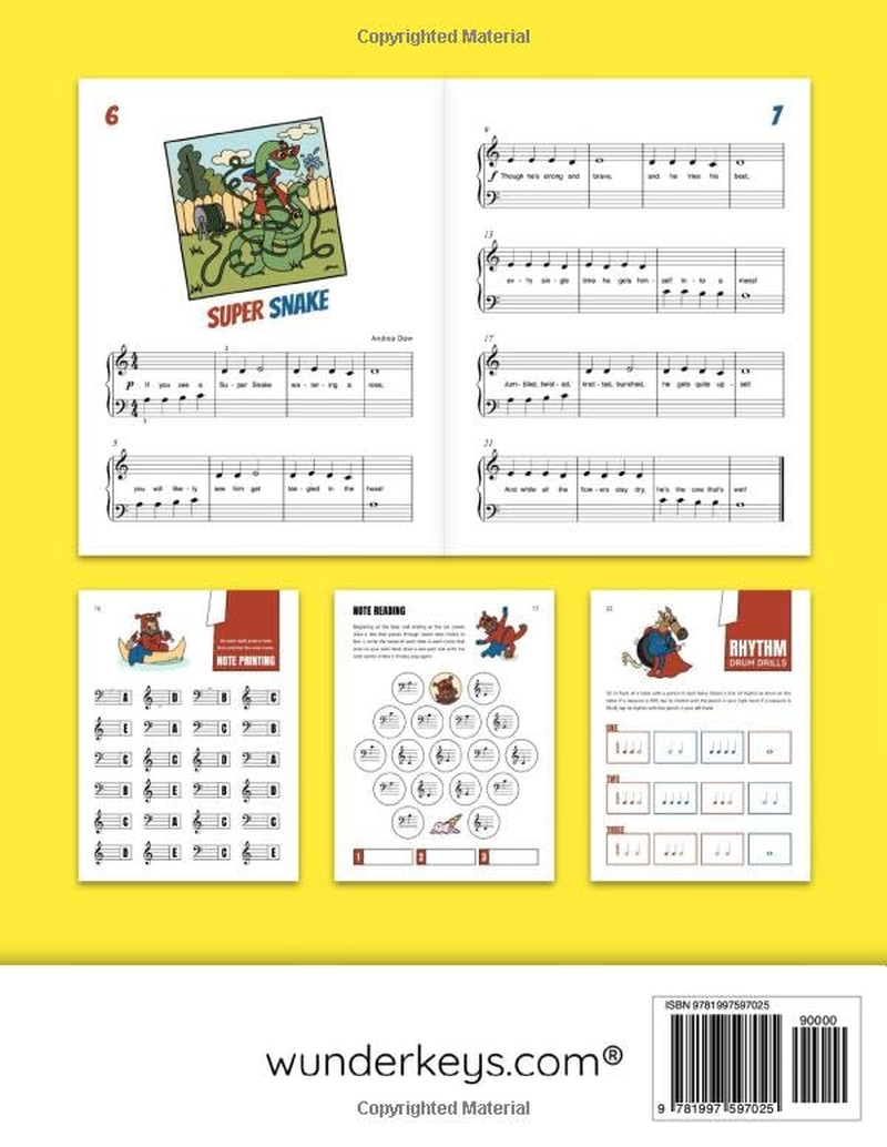 The Musical Misadventures of Summertime Superheroes, V. U. Level D: Supplementary Songs and Activities for Early Primer Piano Students (Andrea and Trevor Dow'S Very Useful Piano Library) image number 1