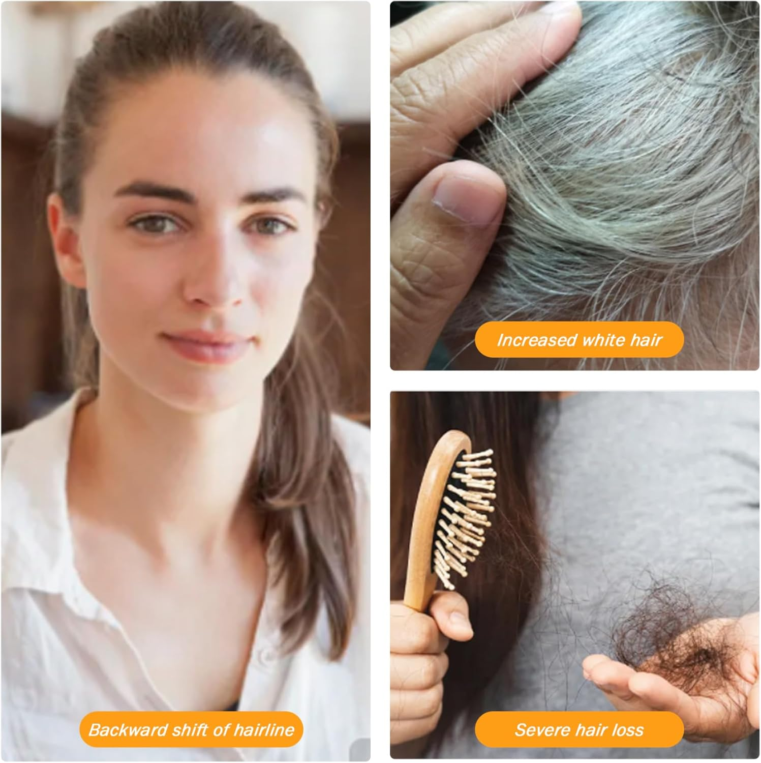 Hair Topper Clip in Hair Extensions 9.8 Inch Long Hair Toppers for Thin Hair Women Silk Base Clip in Hair Extensions Natural Looking for Daily Use Brown image number 4